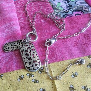 Brighton Contempo Token Tag Necklace